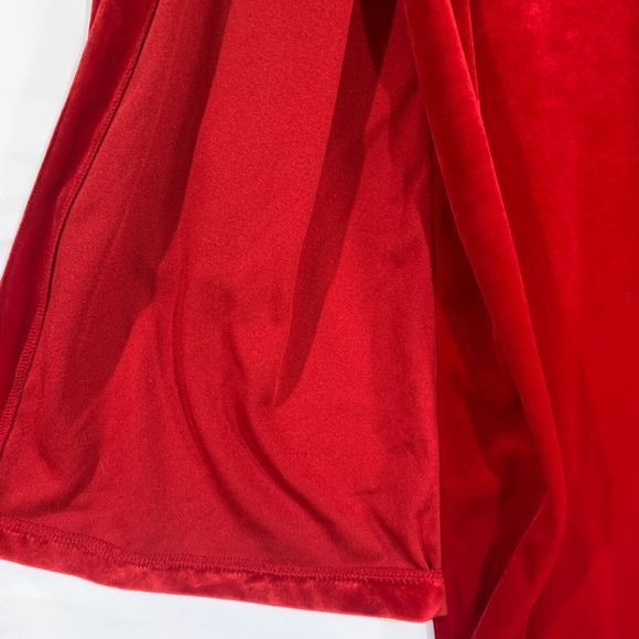 Blair Women's Red Velour Dress and Jacket Set Size Large L‎ Formal - Picture 6 of 6